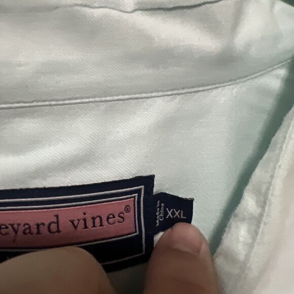 Vineyard Vines Slim Fit Tucker Shirt Mens XXL Long Sleeve Blue Button Down Shirt - Picture 4 of 5
